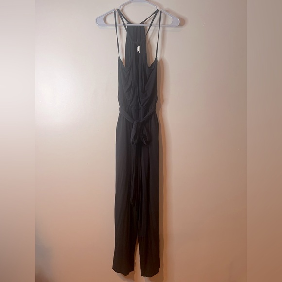 Maeve Pants - Maeve by Anthropologie Black Wide Leg Jumpsuit NWOT